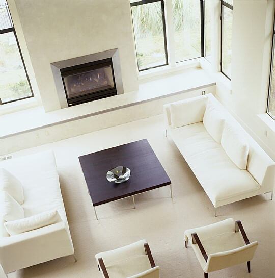 small room contemporary fireplace
