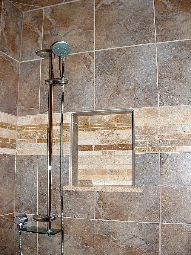 Image of bathroom renovation tiling 