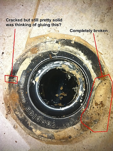 replacing/fixing ring for toilet