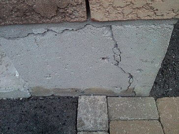 possible foundation cracks