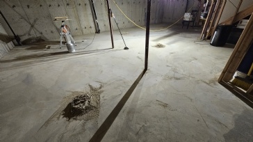 Determination of errors made that led to a failed self-level concrete installation