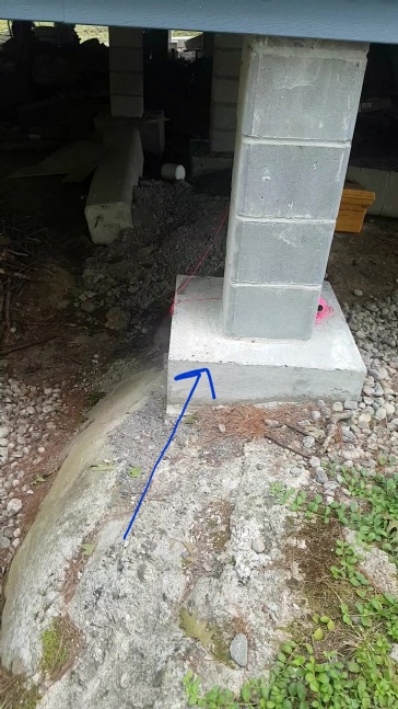 How much to replace crumbling footing on pier?