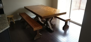 What color to refinish wood table in this space?
