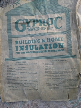 Asbestos in bagged insulation