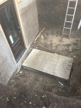 Exterior Cement Stairwell and landing