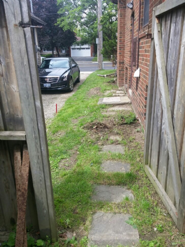 Proper method to lay natural paving stones on a walkway?