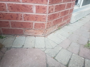 Bricks damage due to freezing