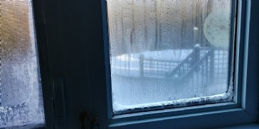 Air exchanger doesn't seem to work in very cold weather but we have ice on windows