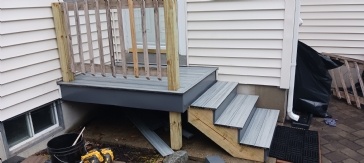 Cost to demo & redo back small deck with 3 stairs 