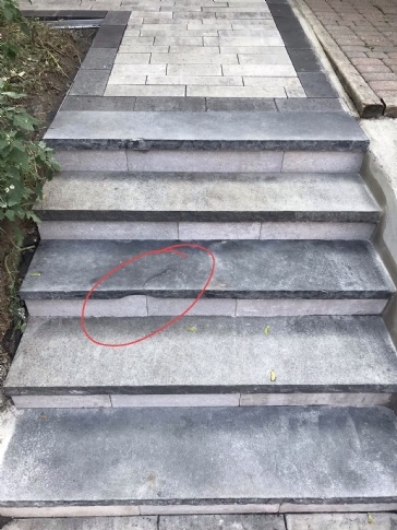 How would you fix this stone step?