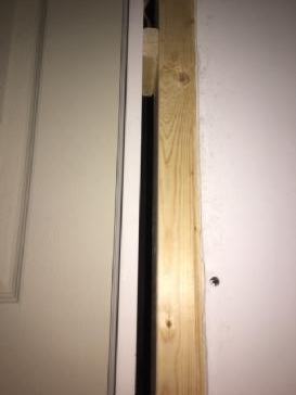 Pre-hung door install by contractor