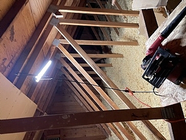What’s the best way to re position a fan style trusses only on one side?