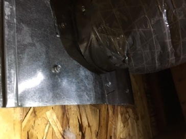Upstairs bathroom exhaust fans creating icicles in attic
