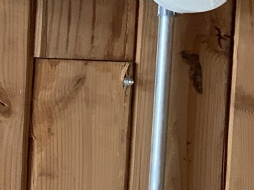 Nails/screws popped through wood Ceiling
