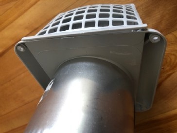 Installing dryer vent cover