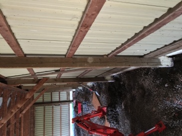Pole barn post repair
