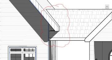 Framing two gable roofs' with different gutter heights?