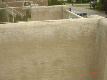 How to cover stucco railings to prevent leaking
