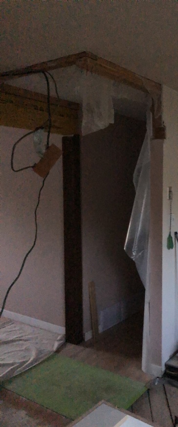 Solution to remove the wall & renovate the kitchen?