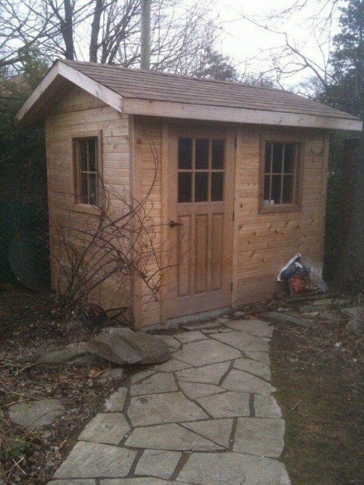 Custom built cedar shed