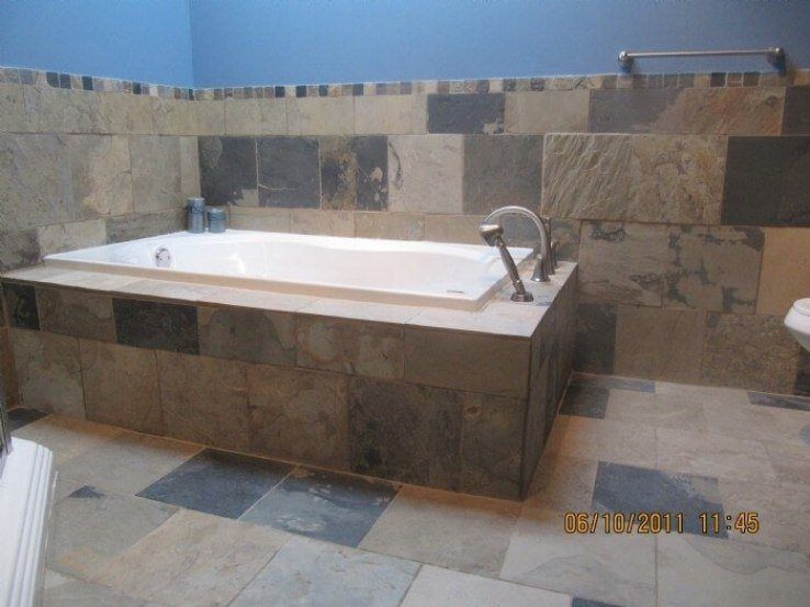 Bathtub tiling