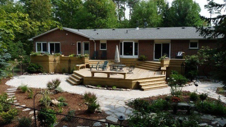 Deck and Landscaping
