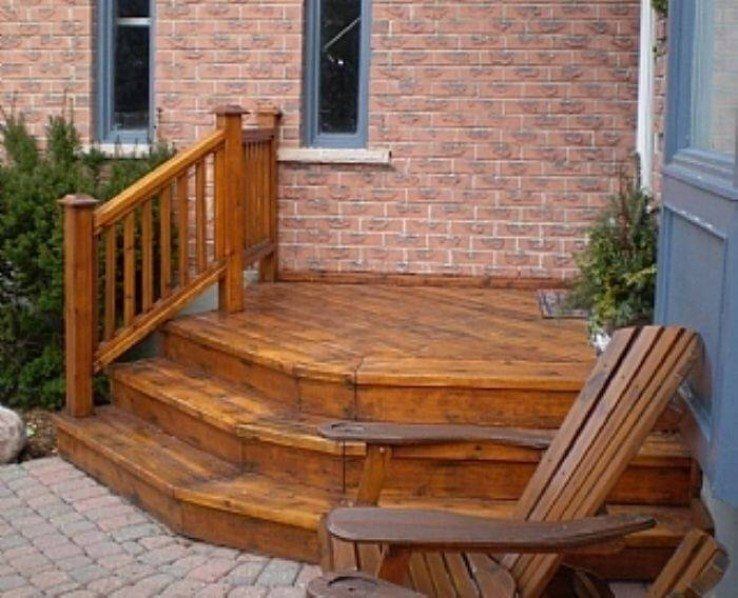 Cedar front deck